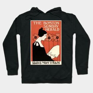 The Boston Sunday Herald (1895–1901) vintage poster Hoodie